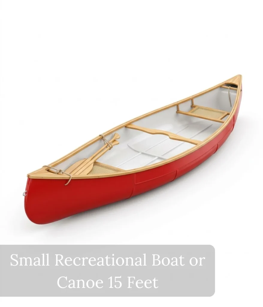 small-recreational-boat-or-canoe-15-feet